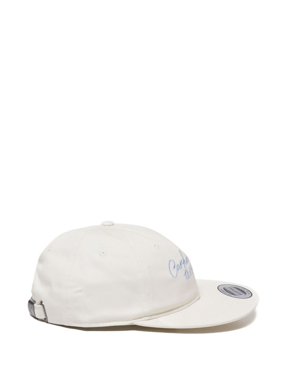signature logo-embroidery flat-visor cap - 3