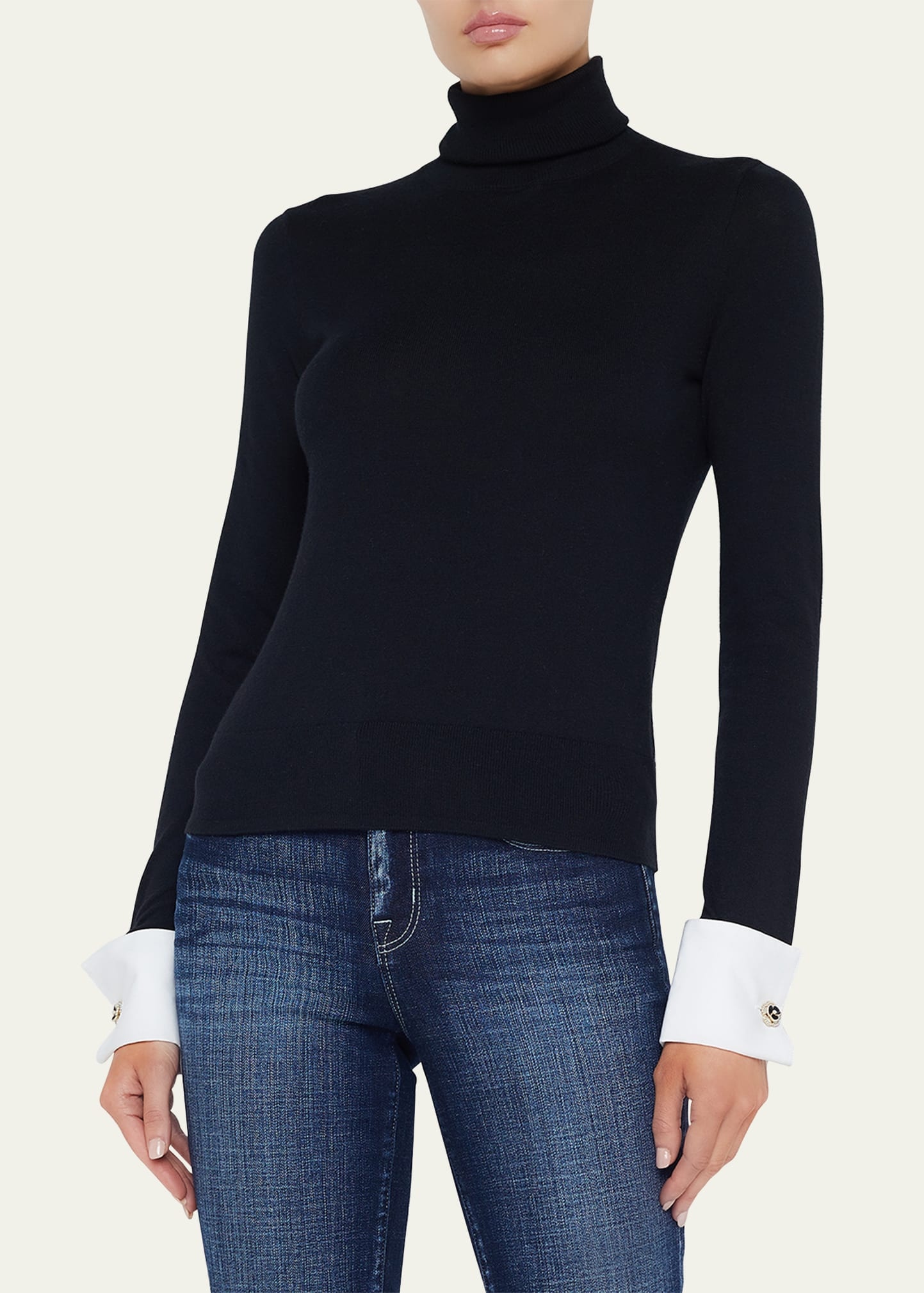 Flora Poplin Cuff Sweater - 2