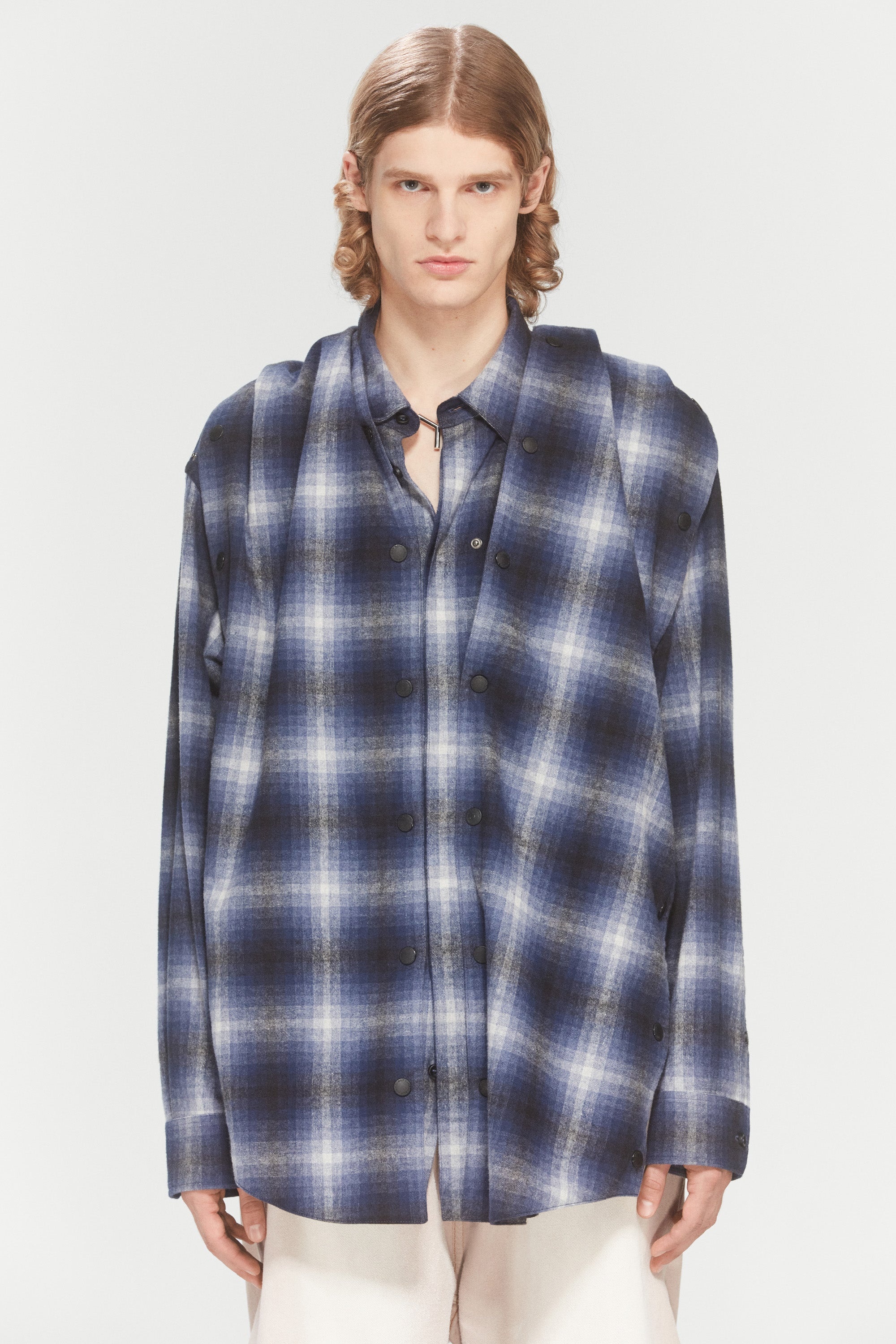 SNAP OFF PANEL HOOD OVERSHIRT - 4