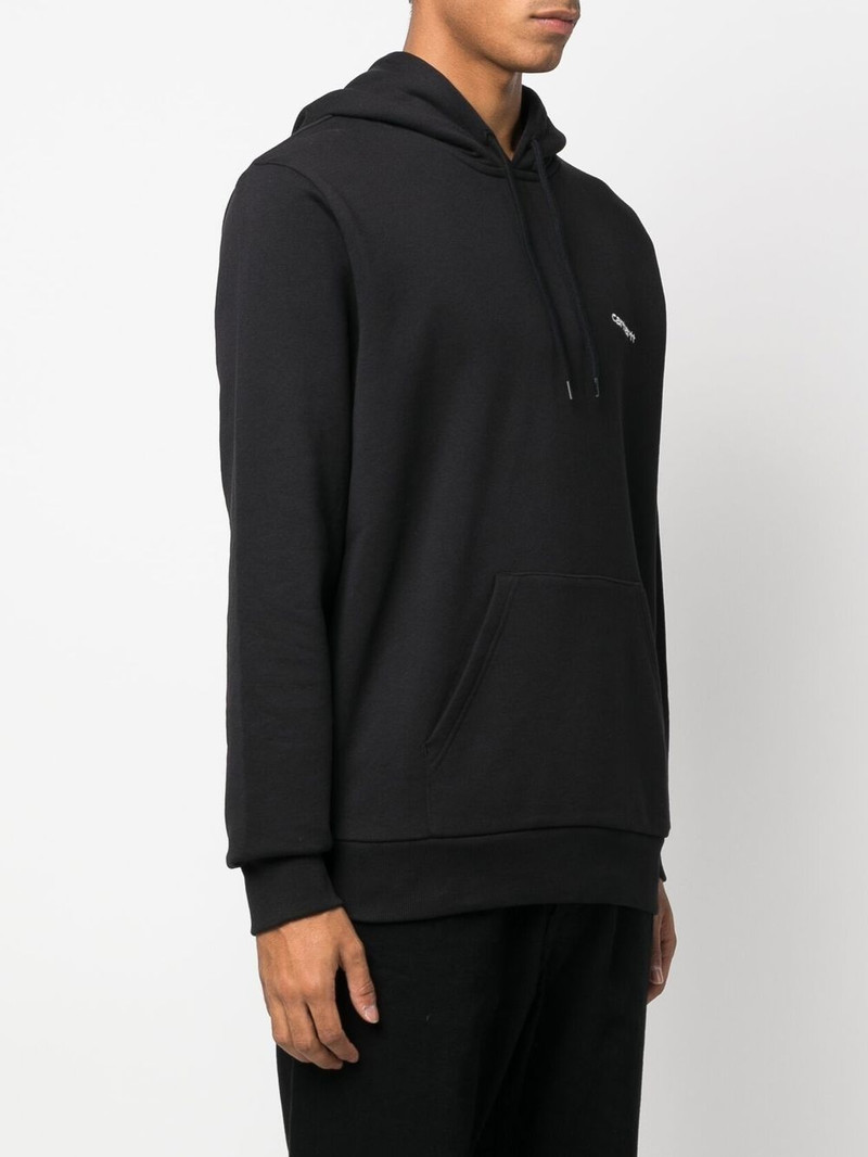 Script embroidered pullover hoodie 4