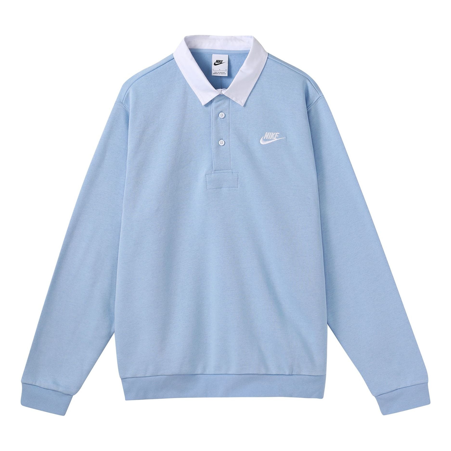 Nike Club Fleece Hoodie Polo Shirt 'Blue' DX0538-479 - 1