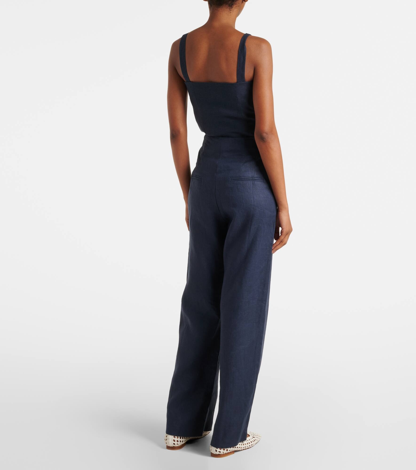 Isotta linen wide-leg pants - 3