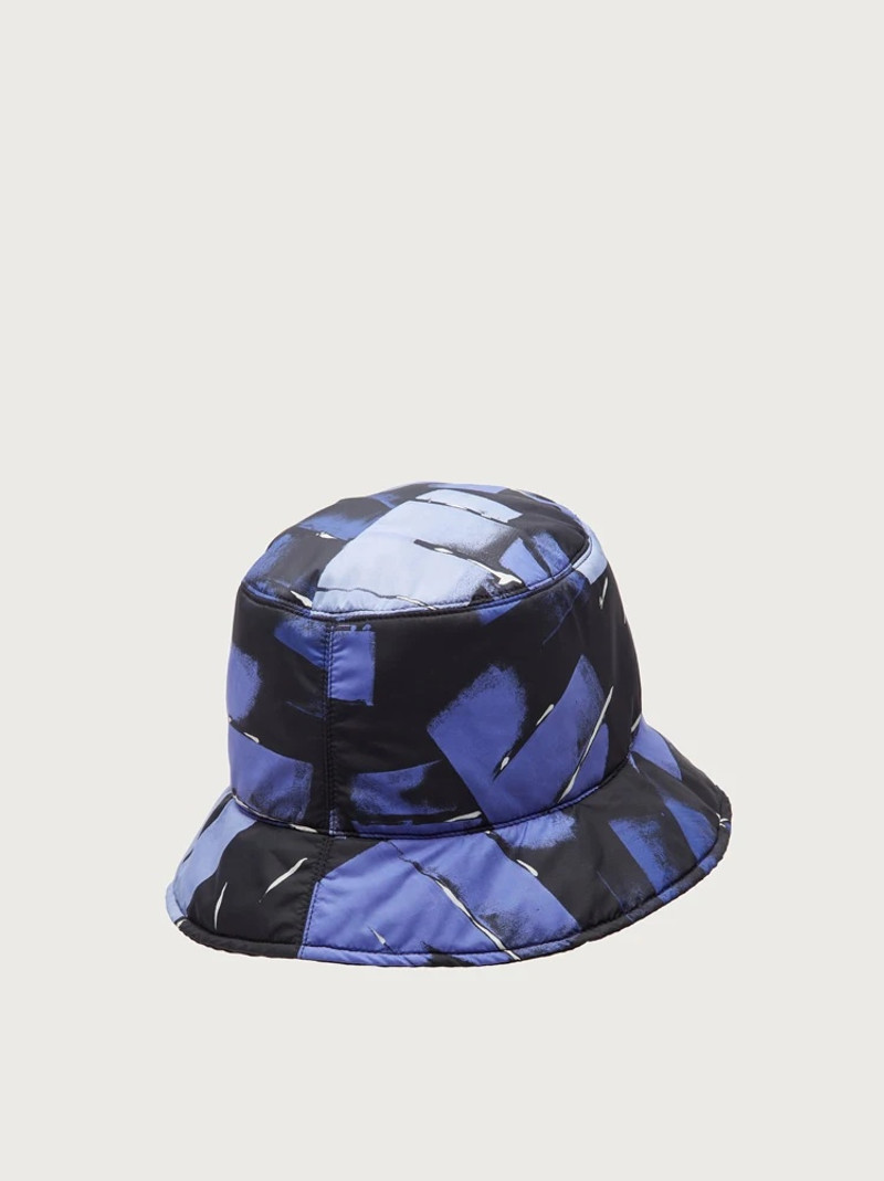 FERRAGAMO PALM PRINT REVERSIBLE HAT outlook