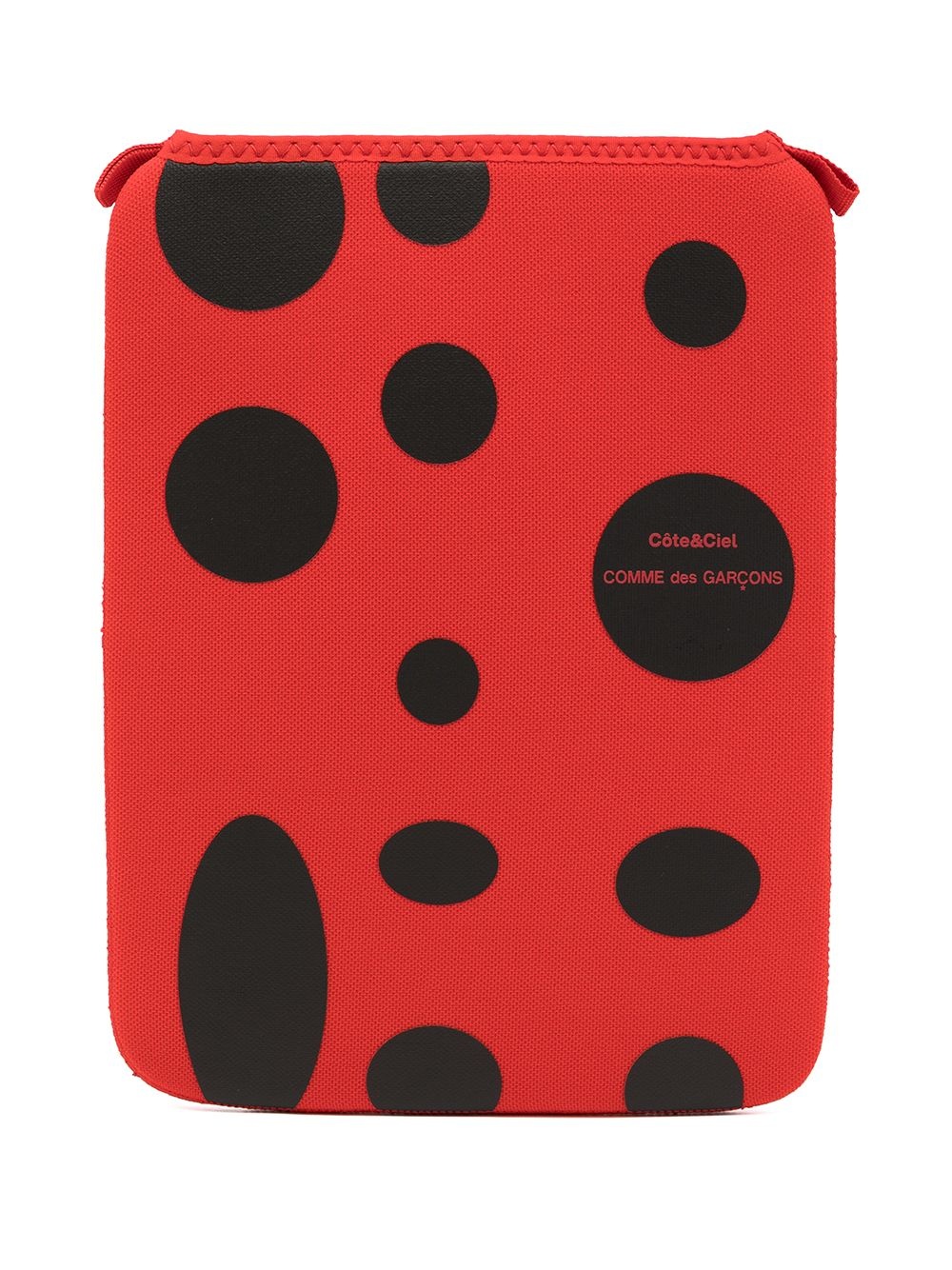 polka dot print iPad case - 1