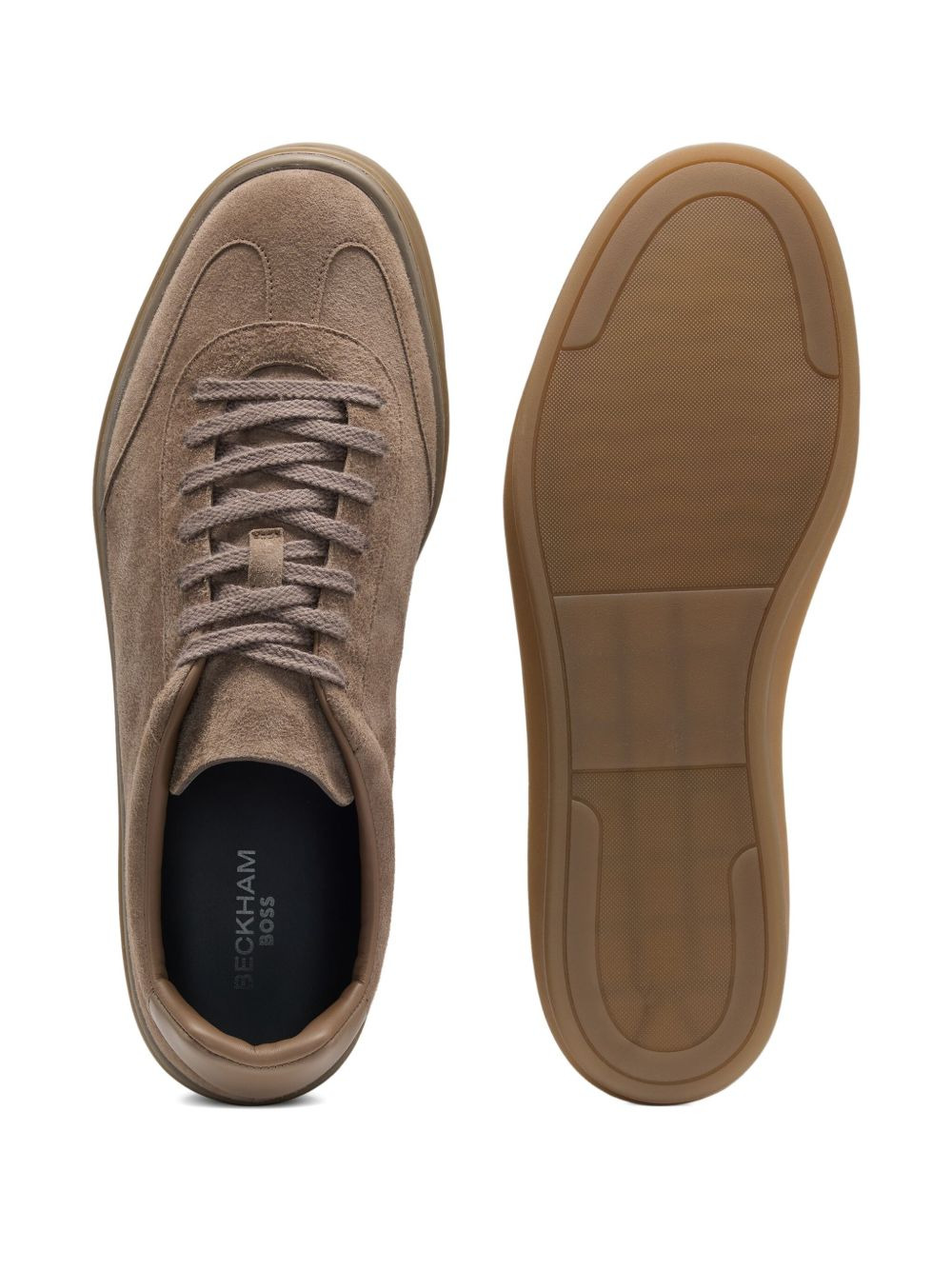 suede low-top sneakers - 4