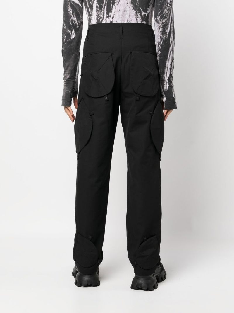 straight-leg utility trousers - 4