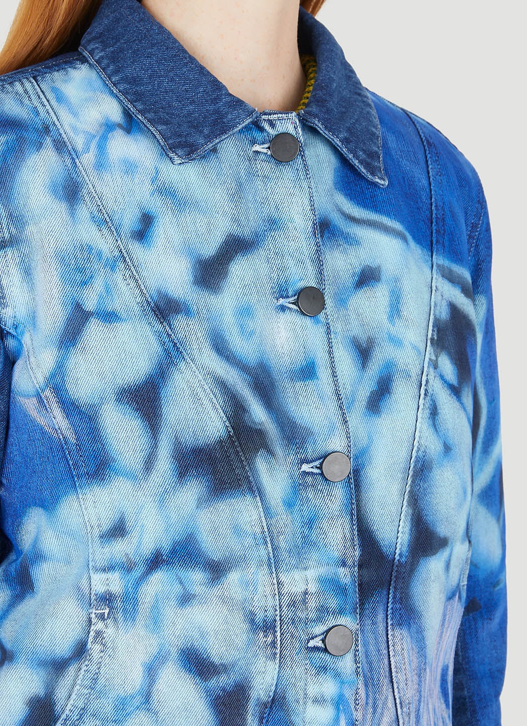 Printed Denim Jacket - 5