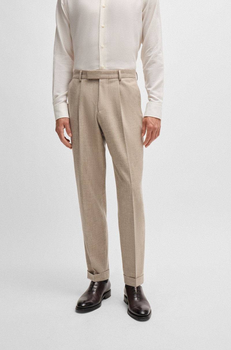 SLIM-FIT SUIT IN WOOL AND BISON HAIR 6