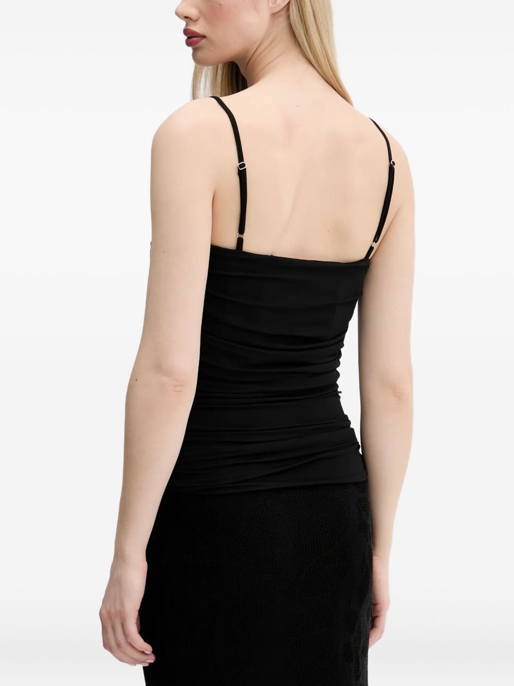 draped spaghetti-strap top - 3