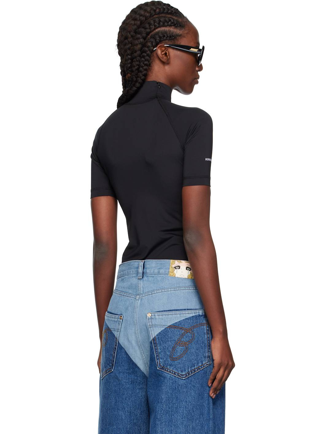 Black 'Security' Pocket Turtleneck - 3