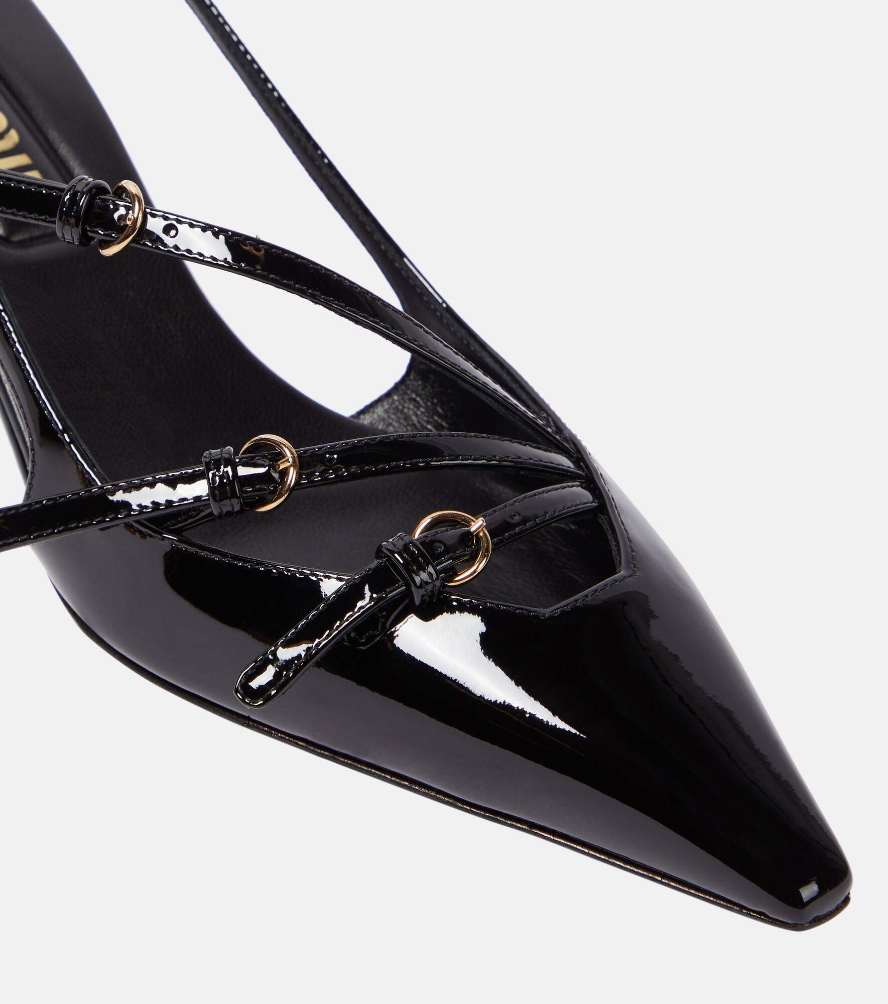 Patent leather slingback pumps - 6