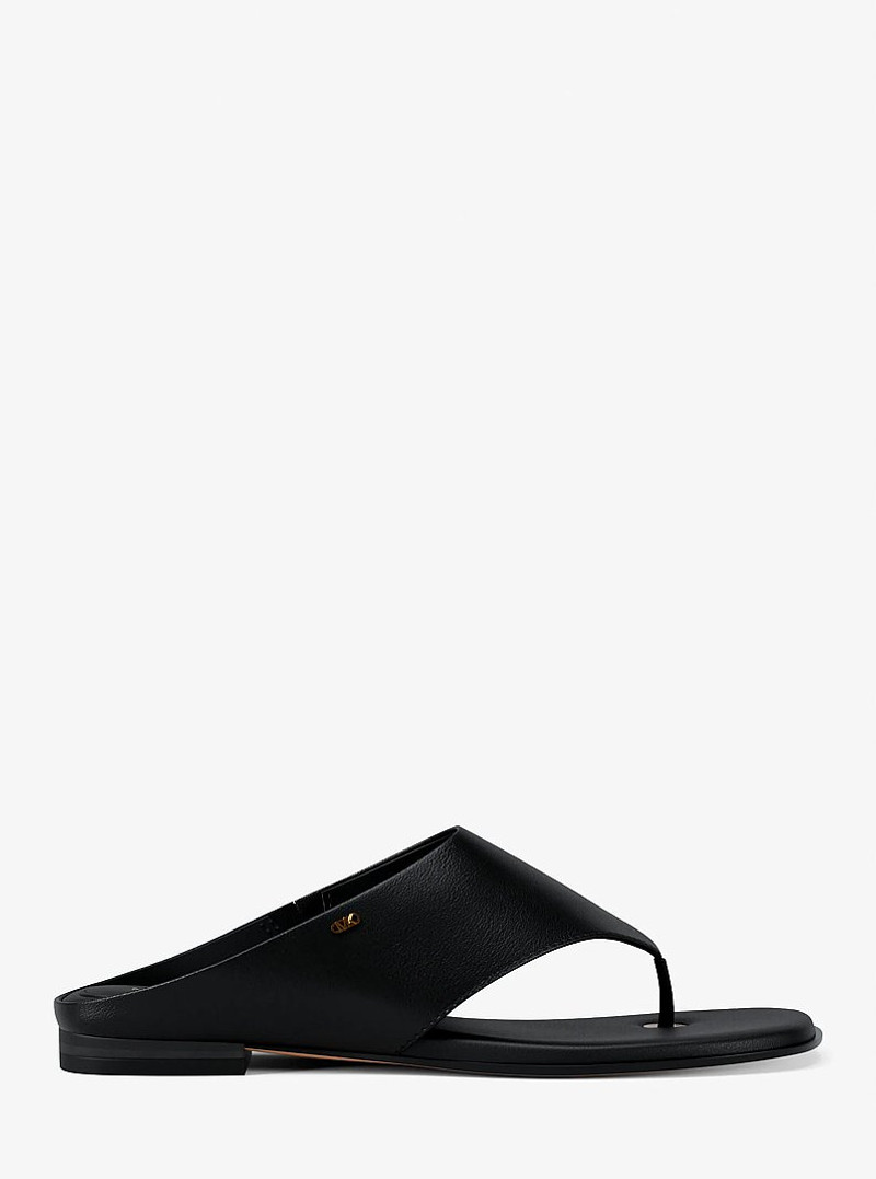 MICHAEL KORS Alster Leather Thong Sandal outlook