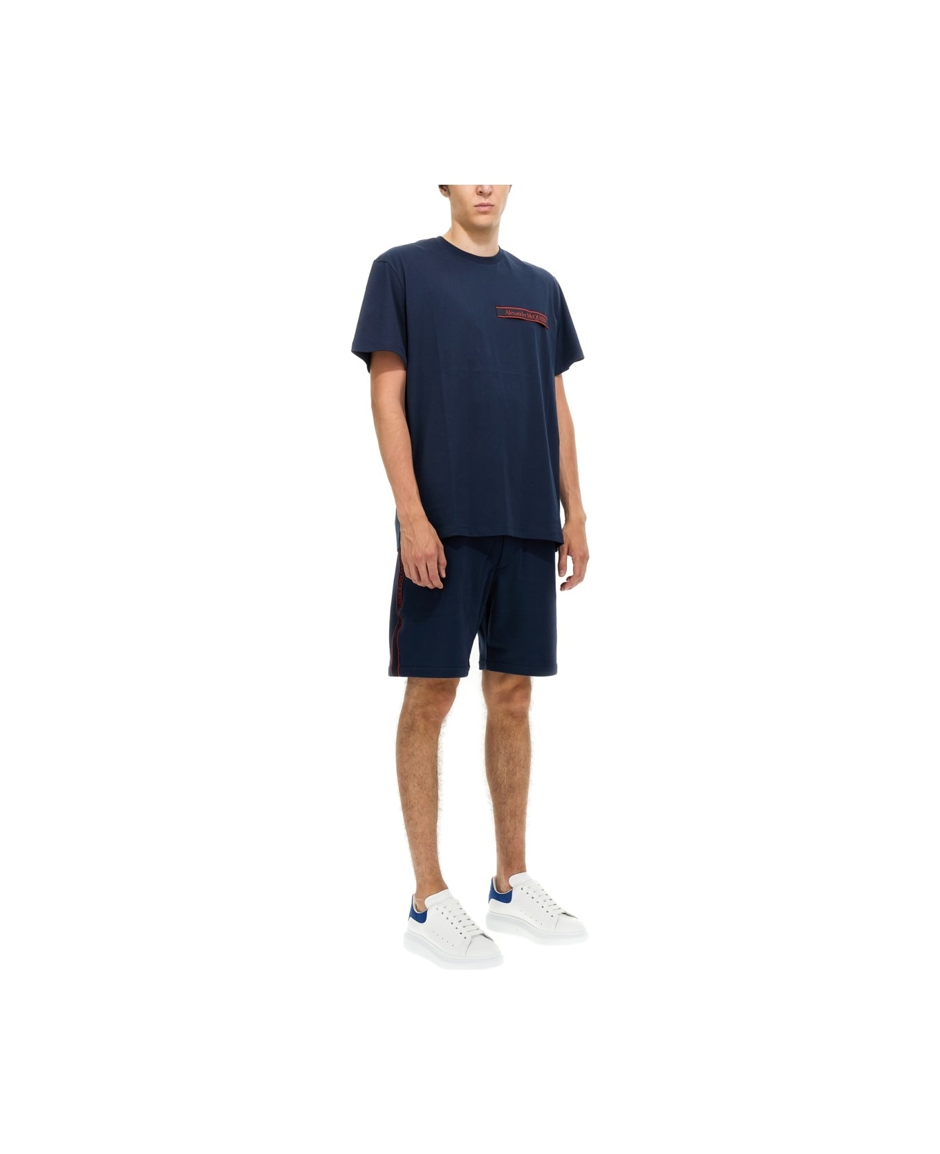 Bermuda Shorts With Selvedge Logo Band - 2