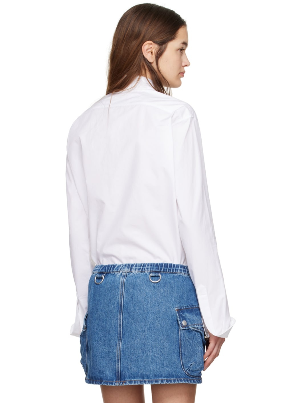 White Band Collar Shirt - 3