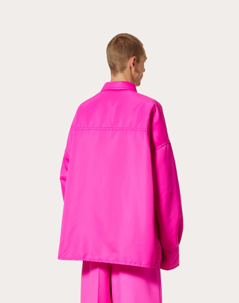 NYLON SHIRT JACKET WITH STUD DETAIL 4