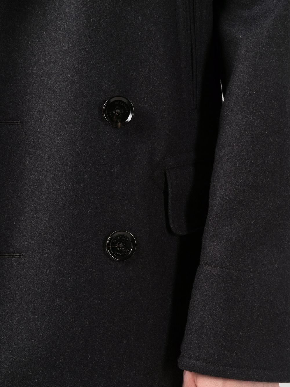 double-breasted wool-cashmere coat - 5