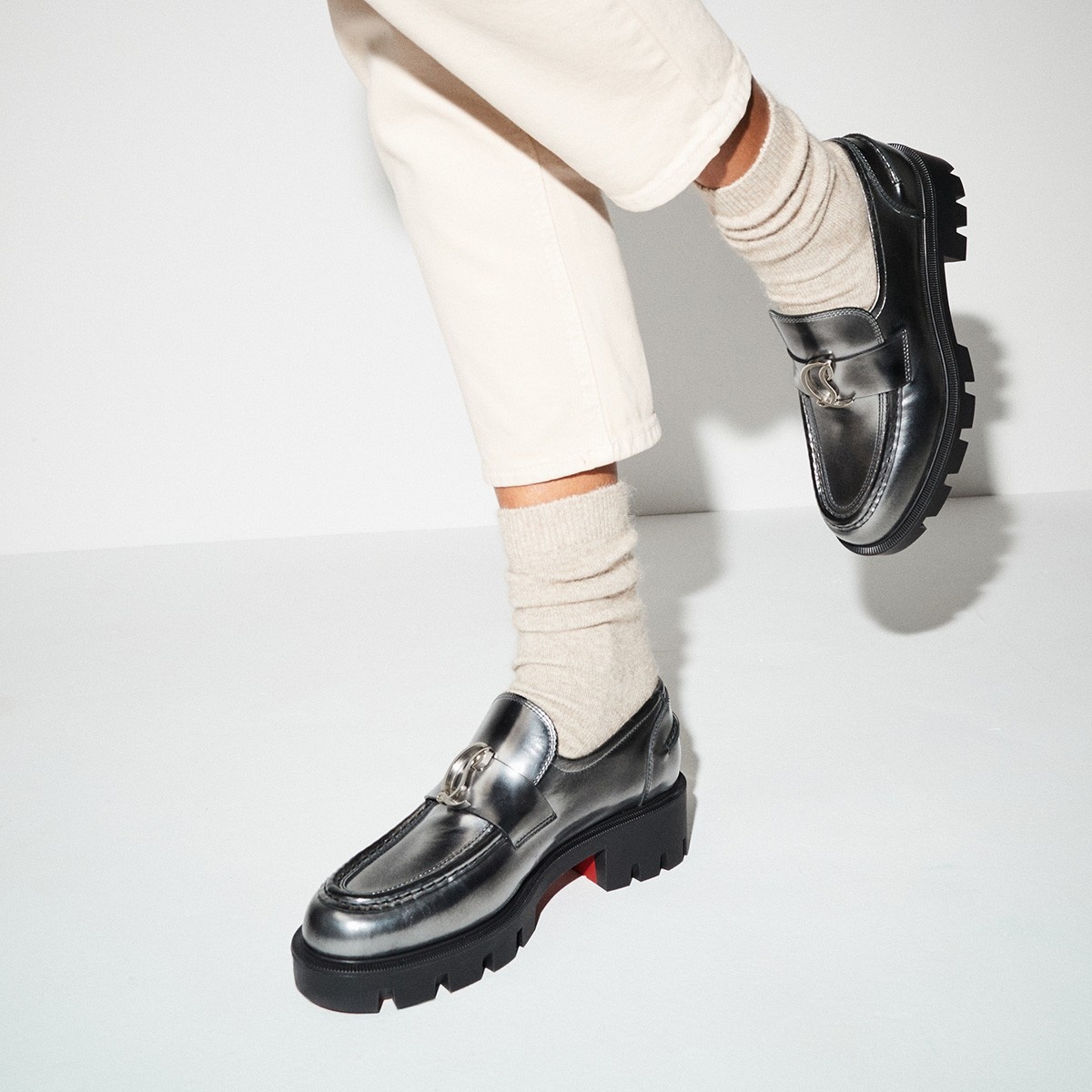 Christian Louboutin CL Moc Lug | christianlouboutin | REVERSIBLE