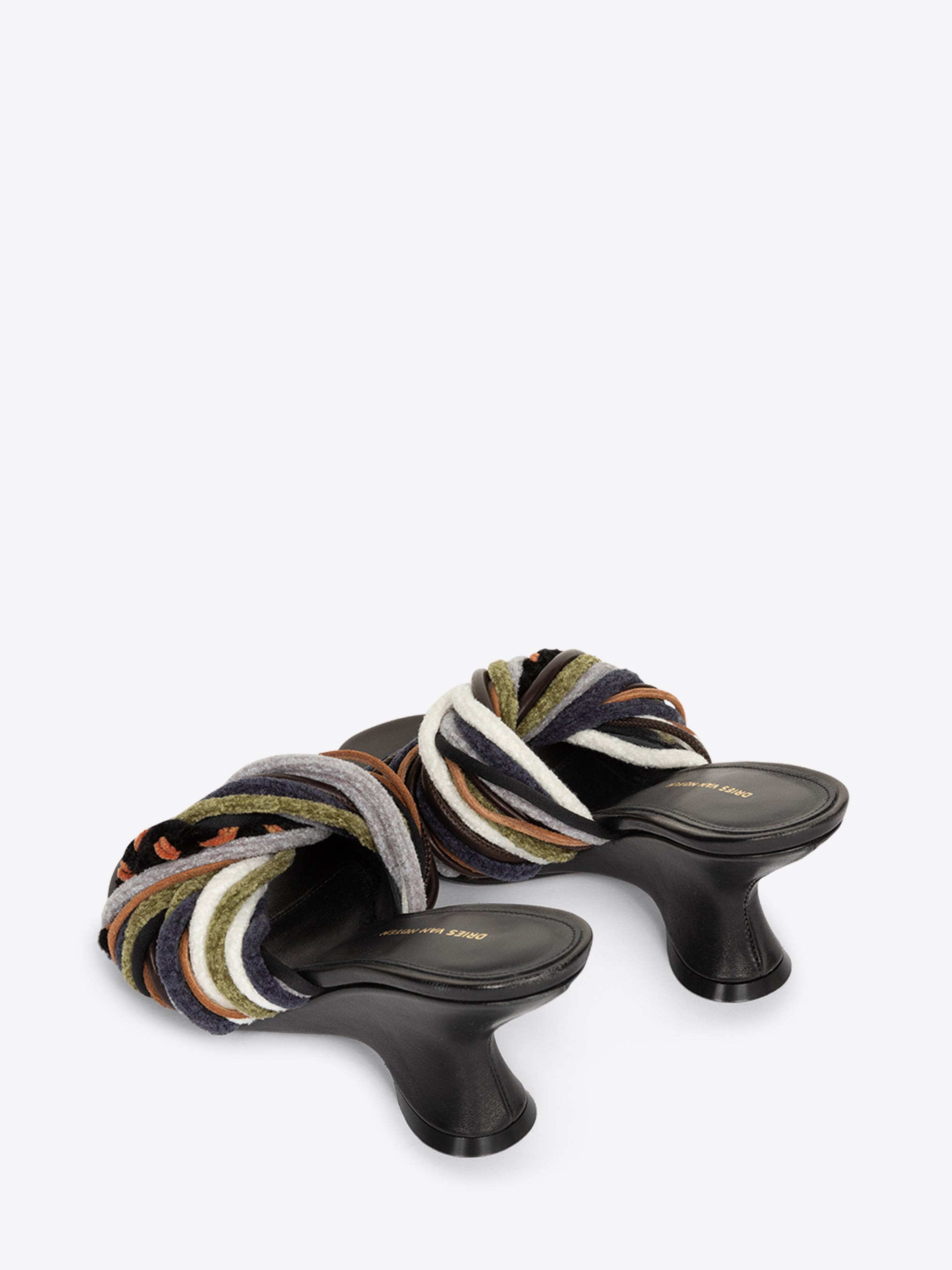 OPEN-TOE LEATHER MULES - 4