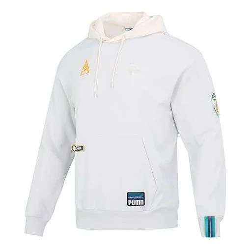 PUMA Team Badge Team Badge Hoodie 'Grey' 677377-72 - 1