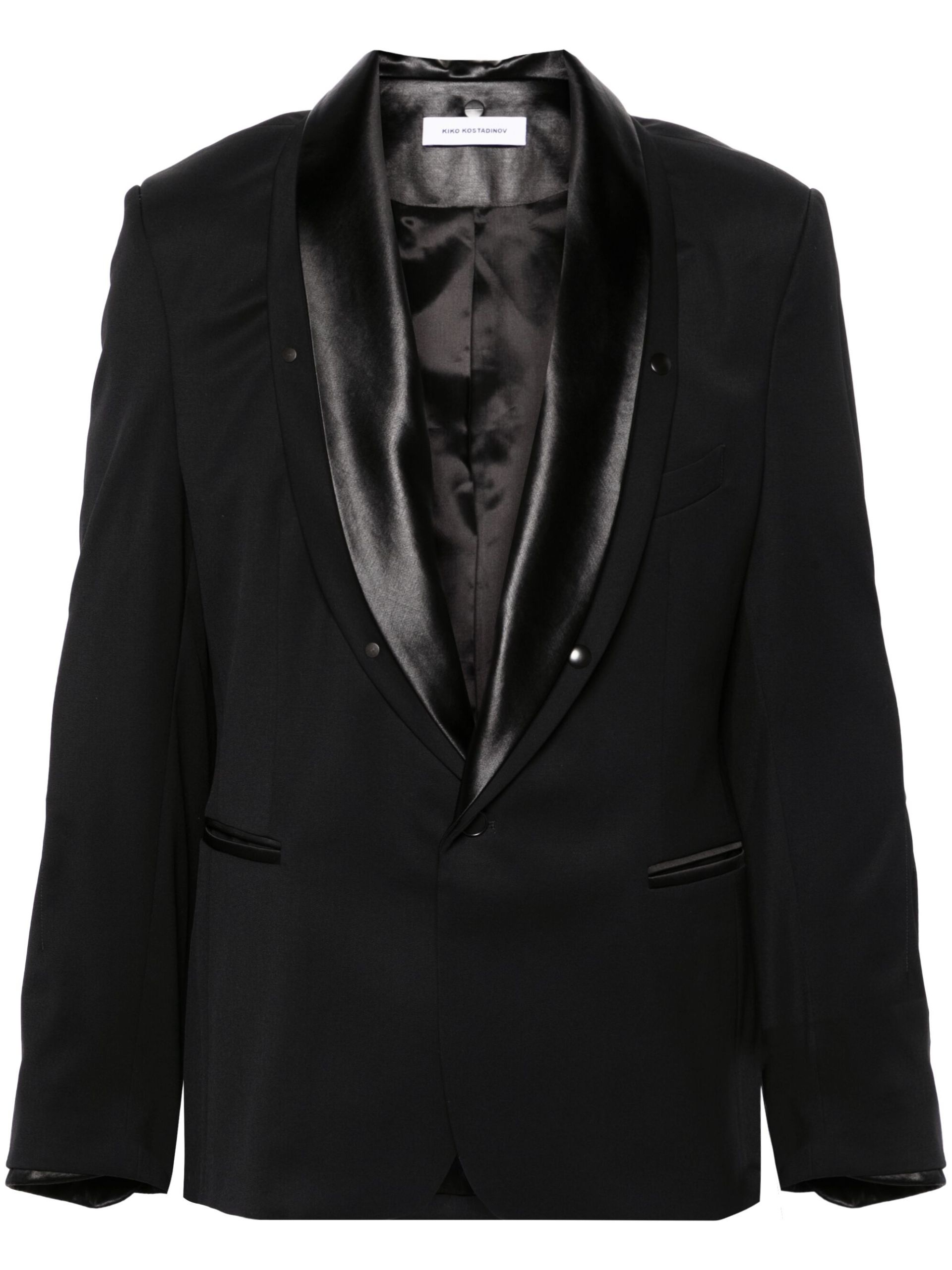 Kiko Kostadinov Black Orson Layered Blazer | brownsfashion