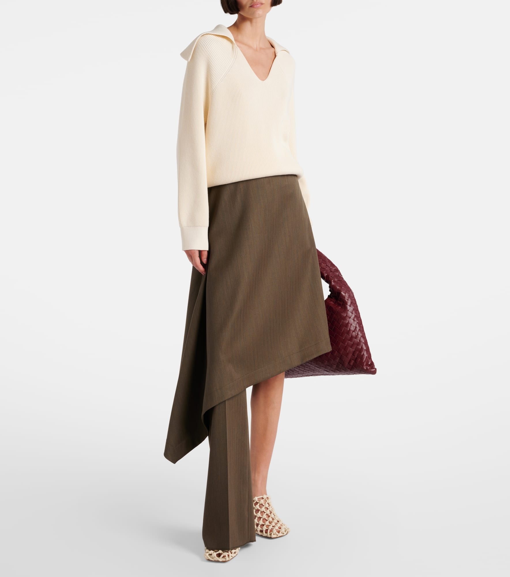 Riva 90 woven leather mules - 3