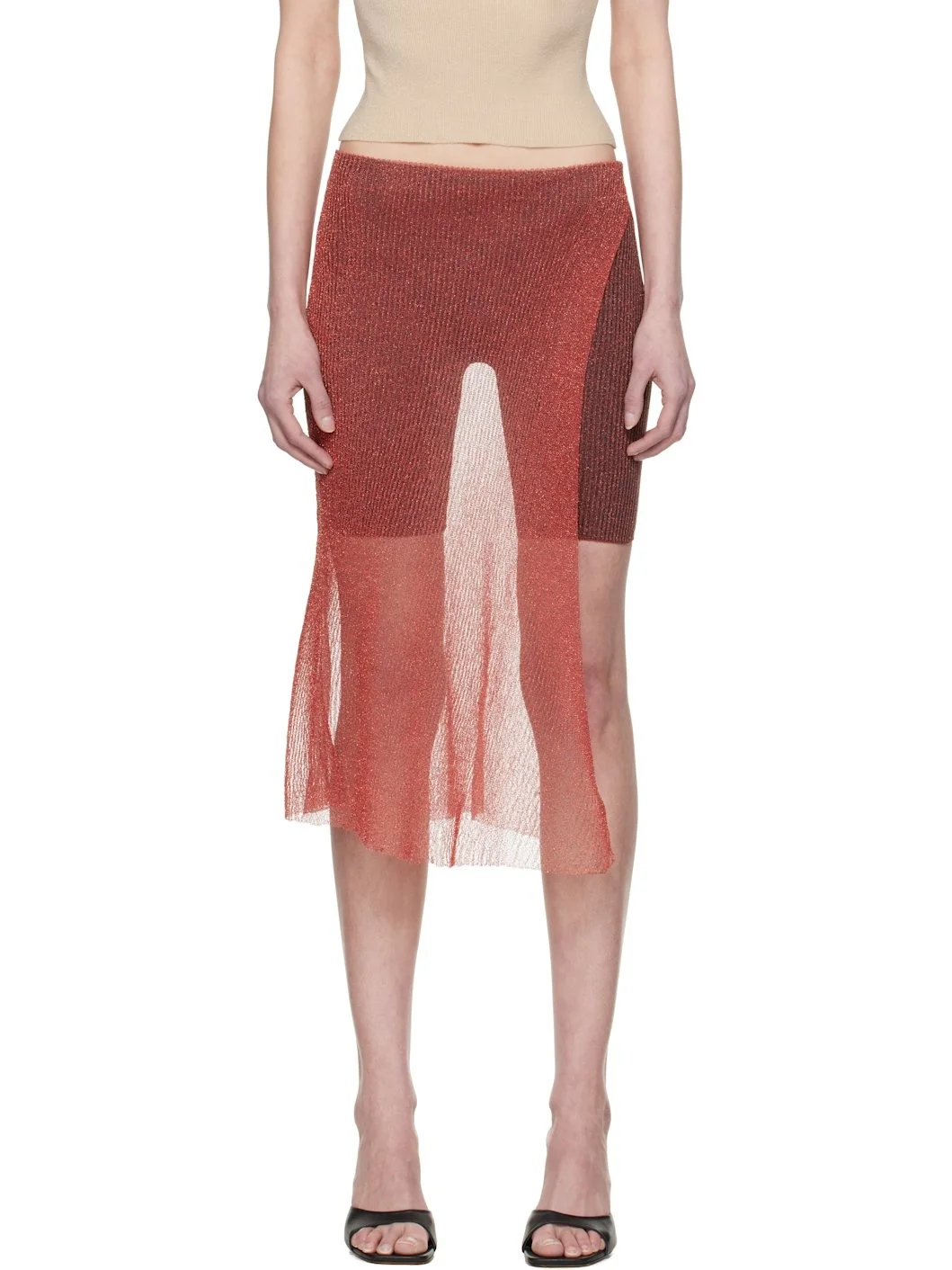 SSENSE Exclusive Red Wrap Skort - 1