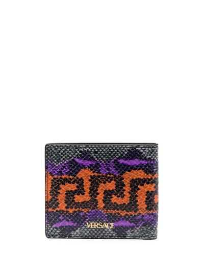 VERSACE logo-lettering bi-fold wallet outlook