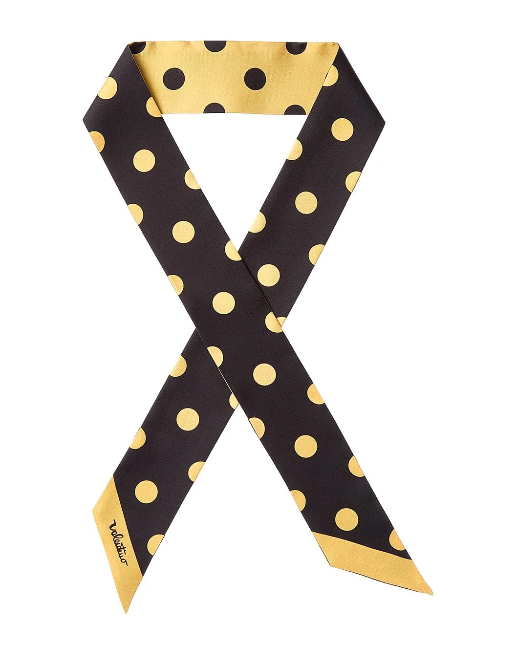 Valentino Polka Dot Silk Scarf - 1