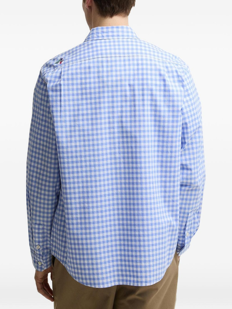 x Paul Smith gingham embroidered-detail shirt 4