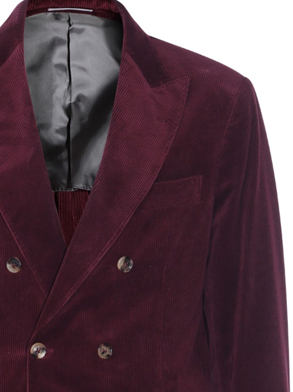 corduroy double-breasted suit - 2