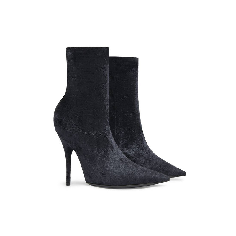 BALENCIAGA Women's Knife 110mm Bootie in Black outlook