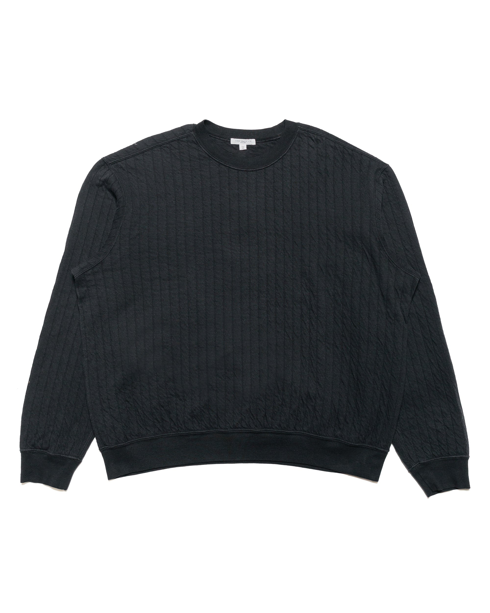 Quilted Crewneck Anthracite - 1