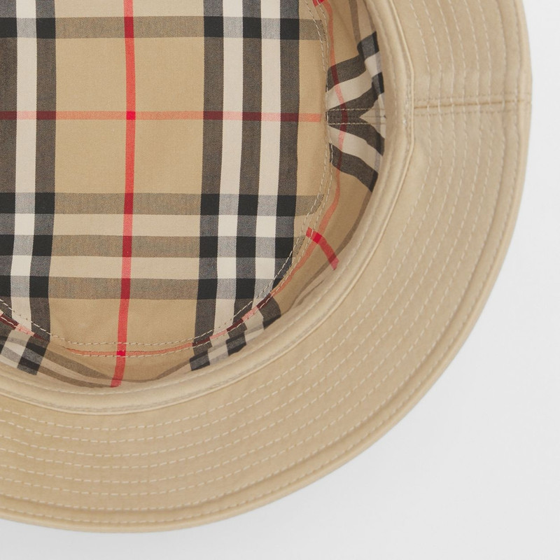 Embroidered Logo Cotton Bucket Hat 7