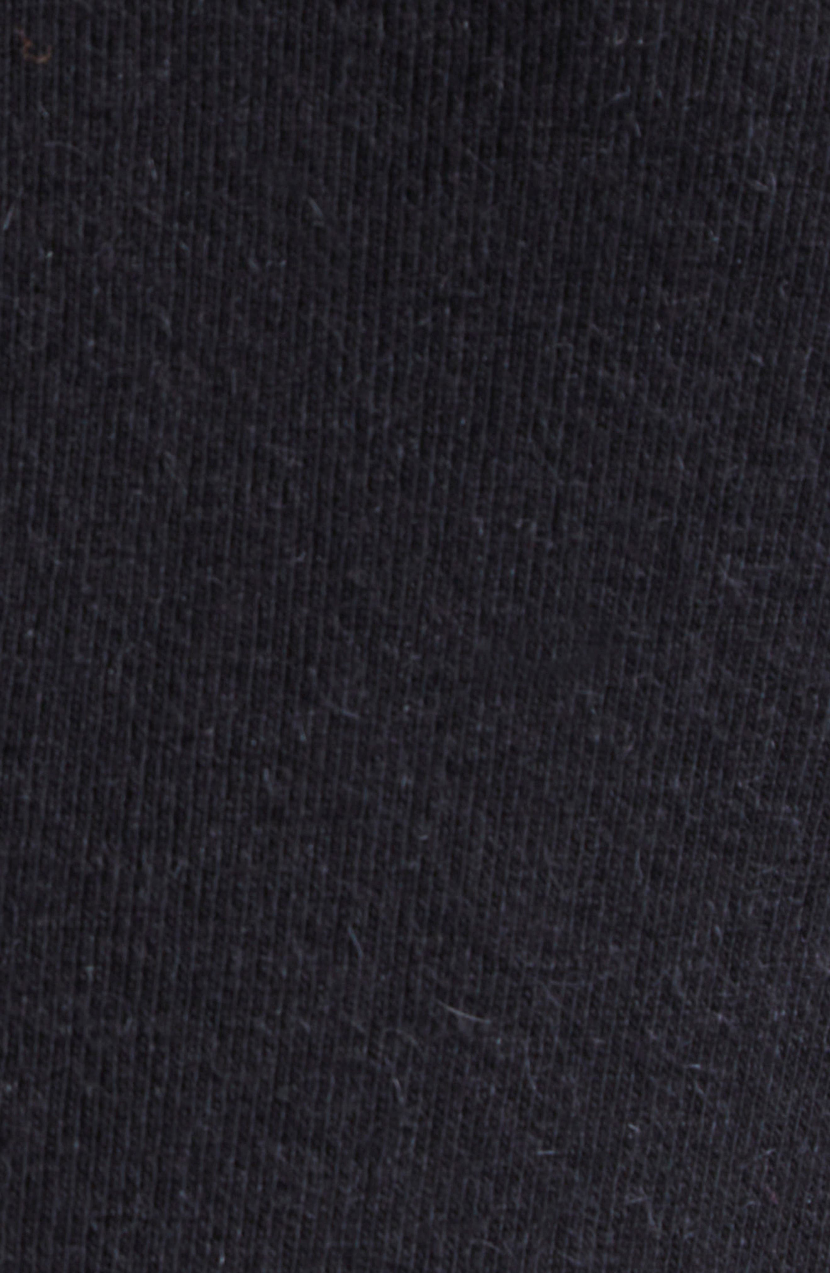 Rick Owens Long Sleeve Rib Crop T-Shirt in Black at Nordstrom - 7