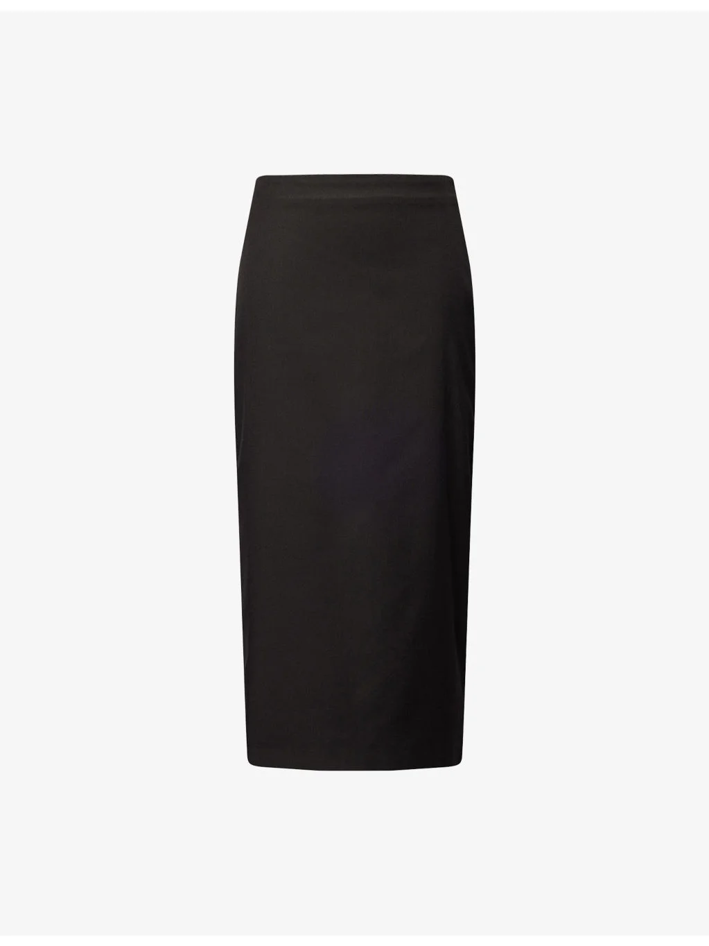 Fig Preserve Split Stretch-Woven Midi Skirt - 1