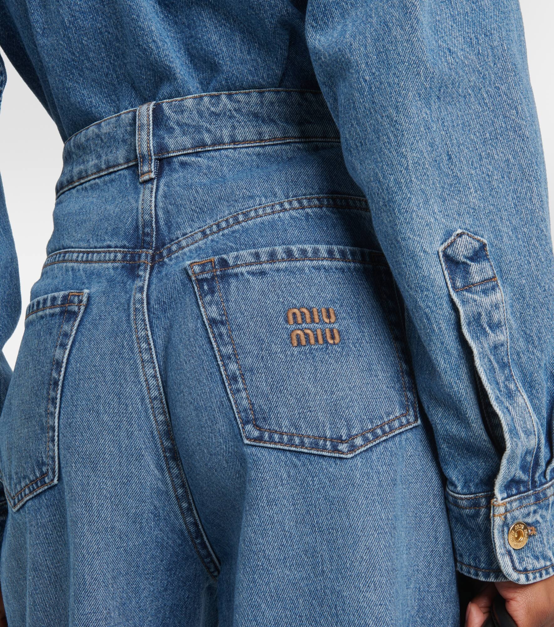 High-rise wide-leg jeans - 6
