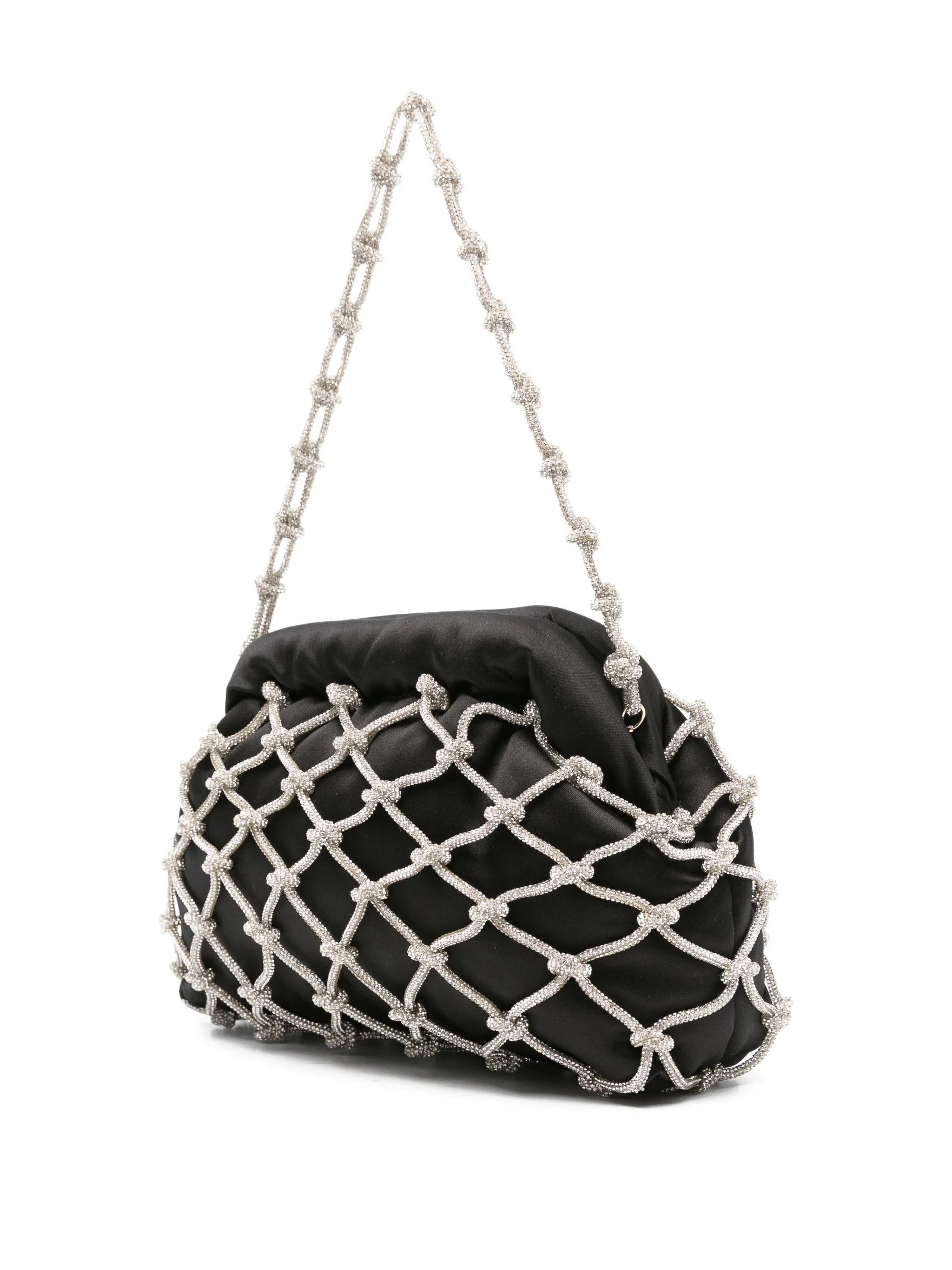 Rosantica Crystal-embellished Satin Clutch - 3