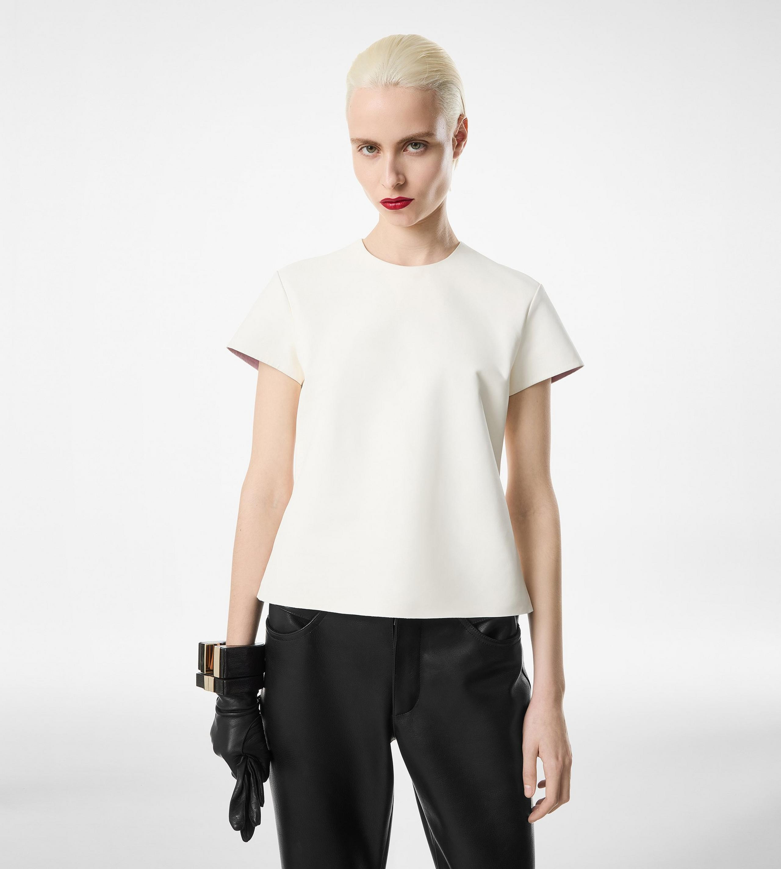 NAPPA LUX AND WASHED DUCHESSE T-SHIRT - 3