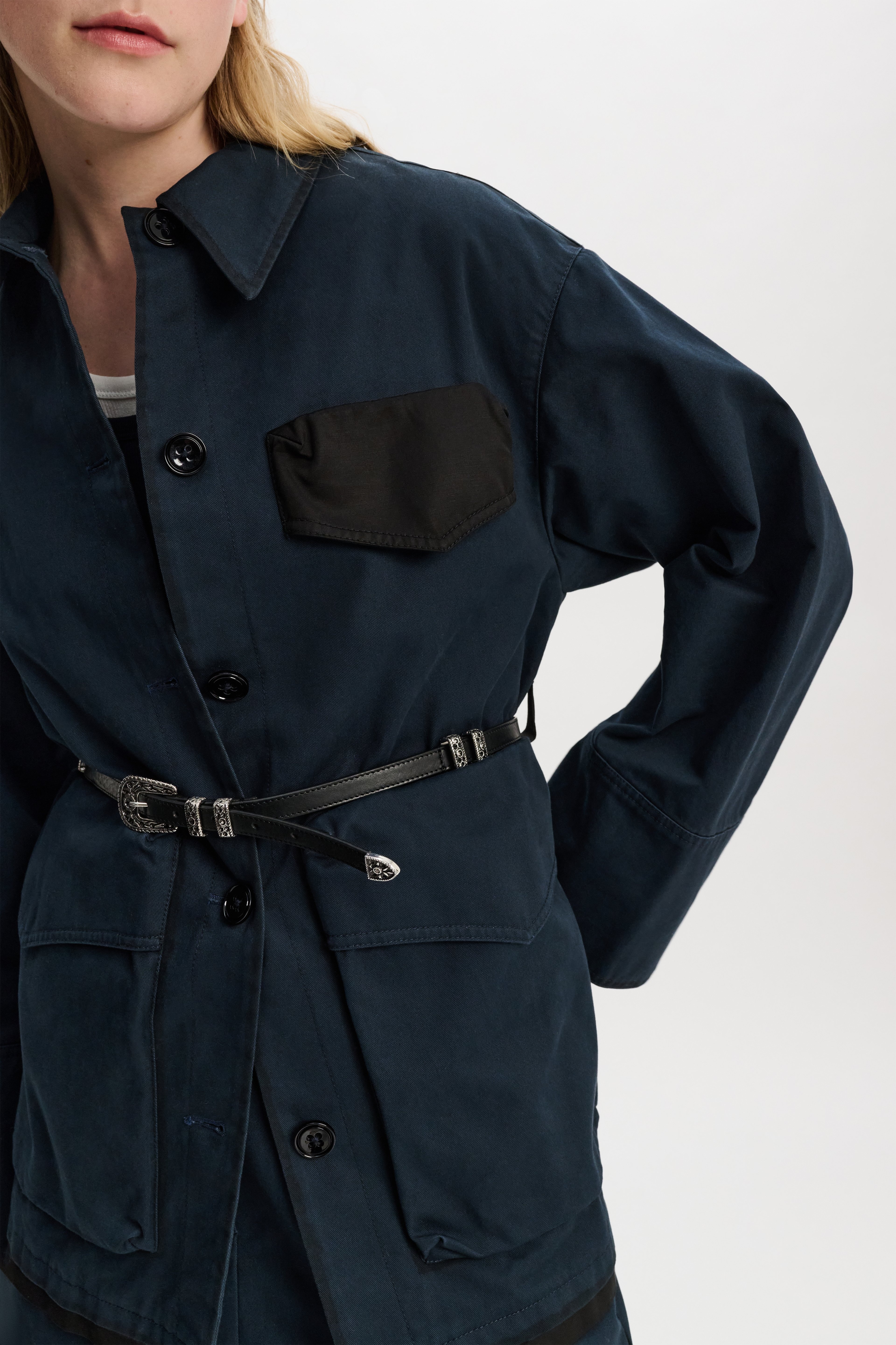 【Dorothee Schumacher】 Perfect Matchベルトコットンジャケッ Jacke Perfect Match aus Baumwolle in Beige - Dorothee