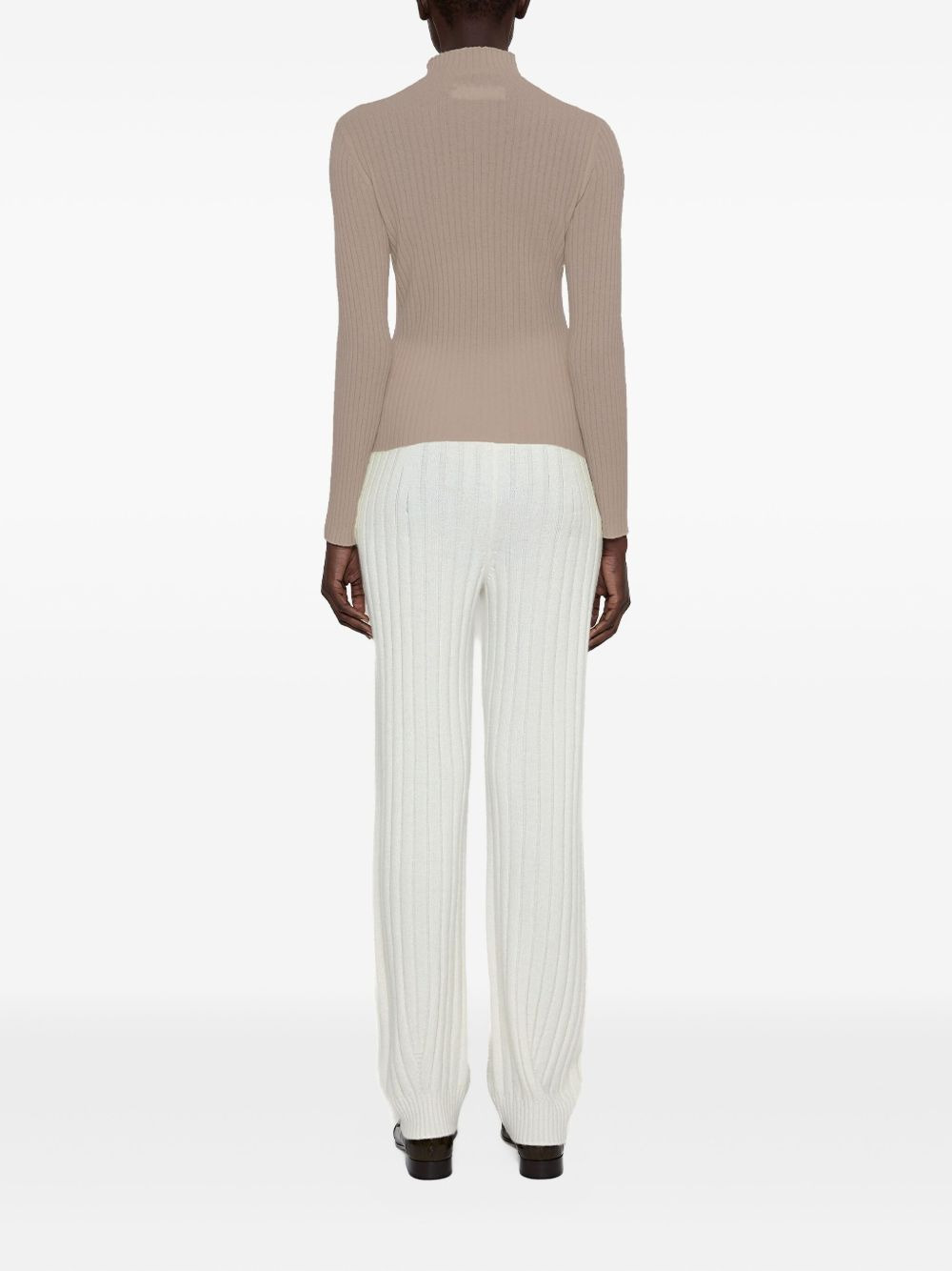 mock neck T-shirt - 3