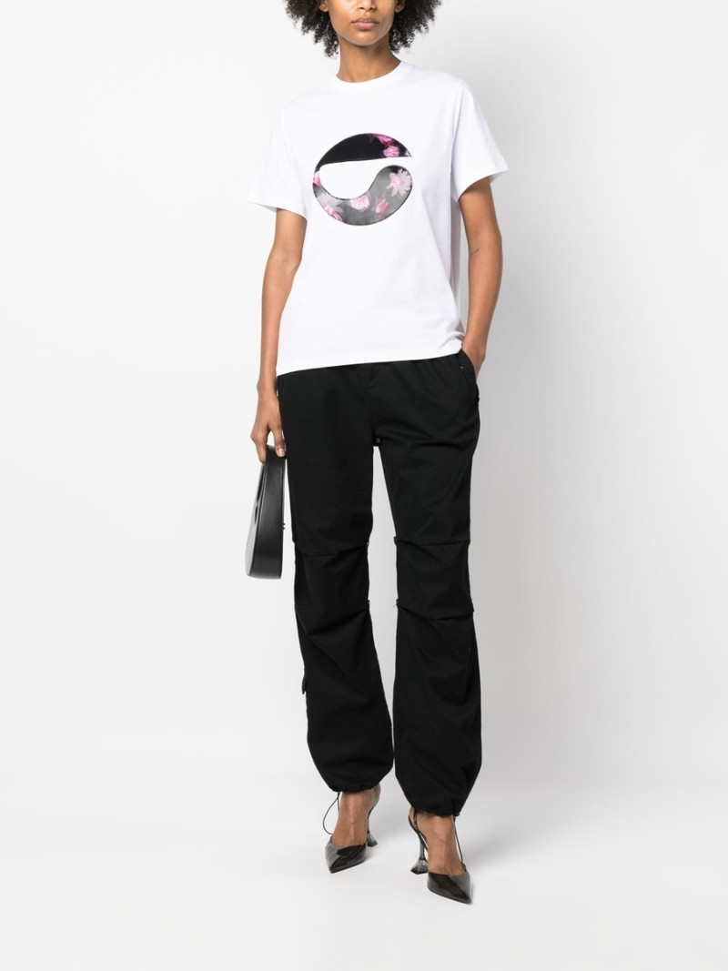 COPERNI floral logo-patch T-shirt outlook