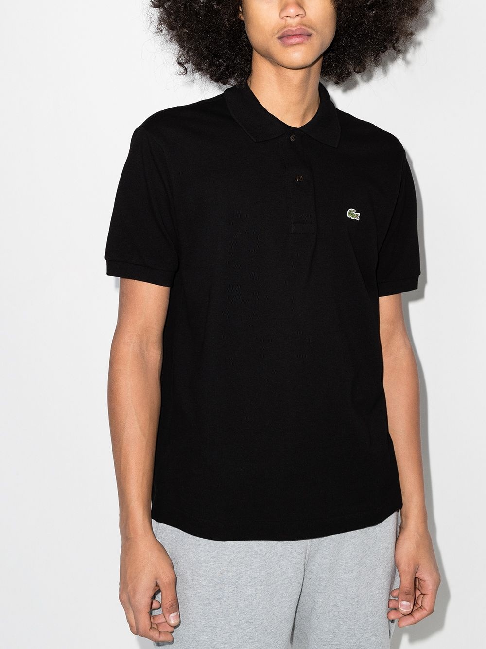 logo-patch short-sleeve polo shirt - 2