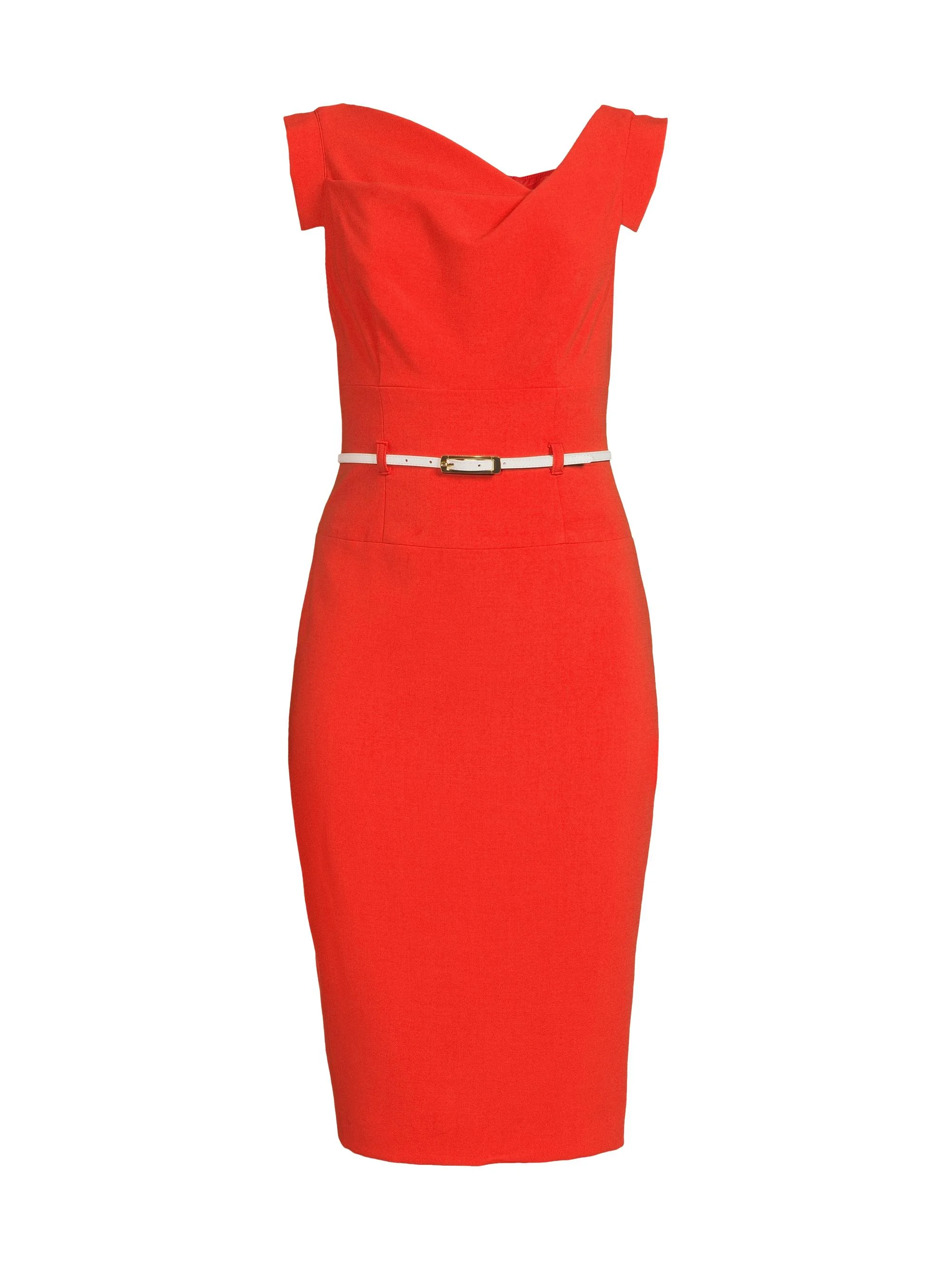 Women's Jackie O Sheath Dress - Burnt Rose - 1