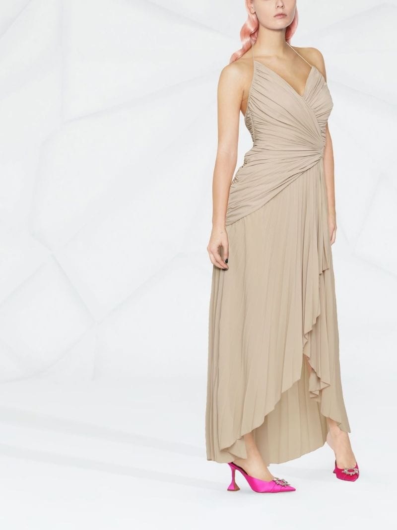 draped asymmetric dress - 4