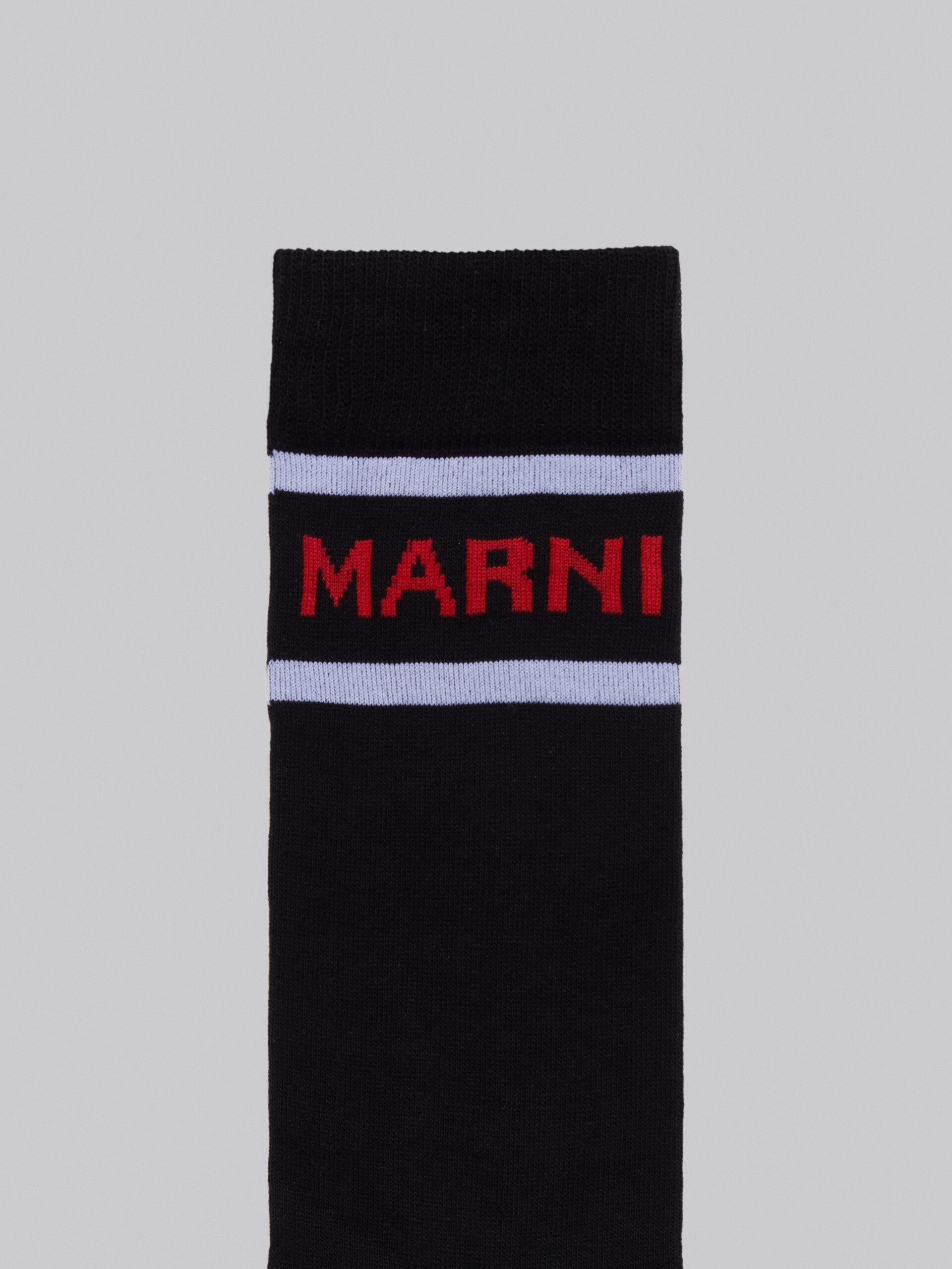 BLACK COTTON SOCKS WITH LOGO - 3