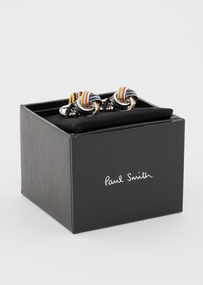 'Artist Stripe' Knot Cufflinks 3