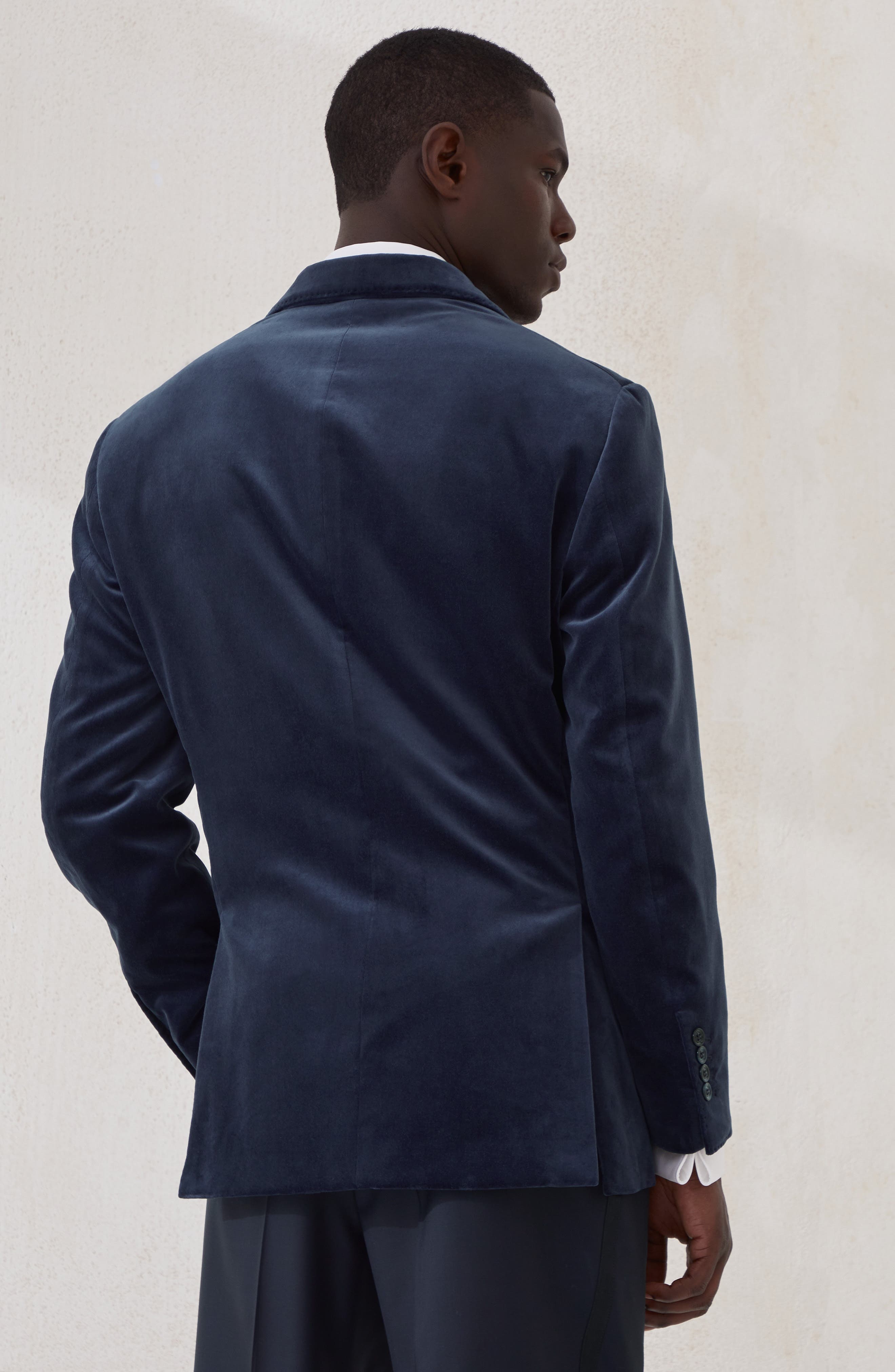 Brunello Cucinelli Tuxedo Jacket in Blue at Nordstrom - 3