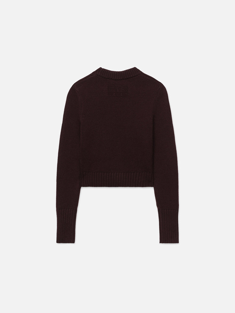 FRAME Ritz Women's Cashmere Sweater in Bordeaux outlook