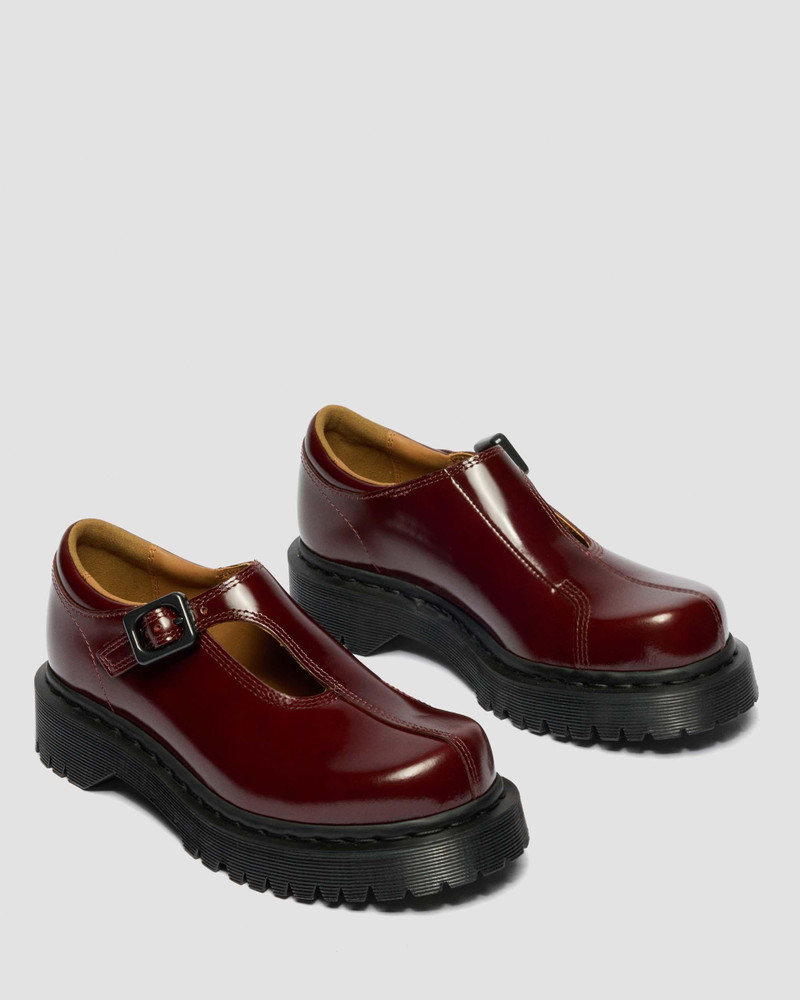 REJENA MARY JANE Laquered Leather Shoes 8