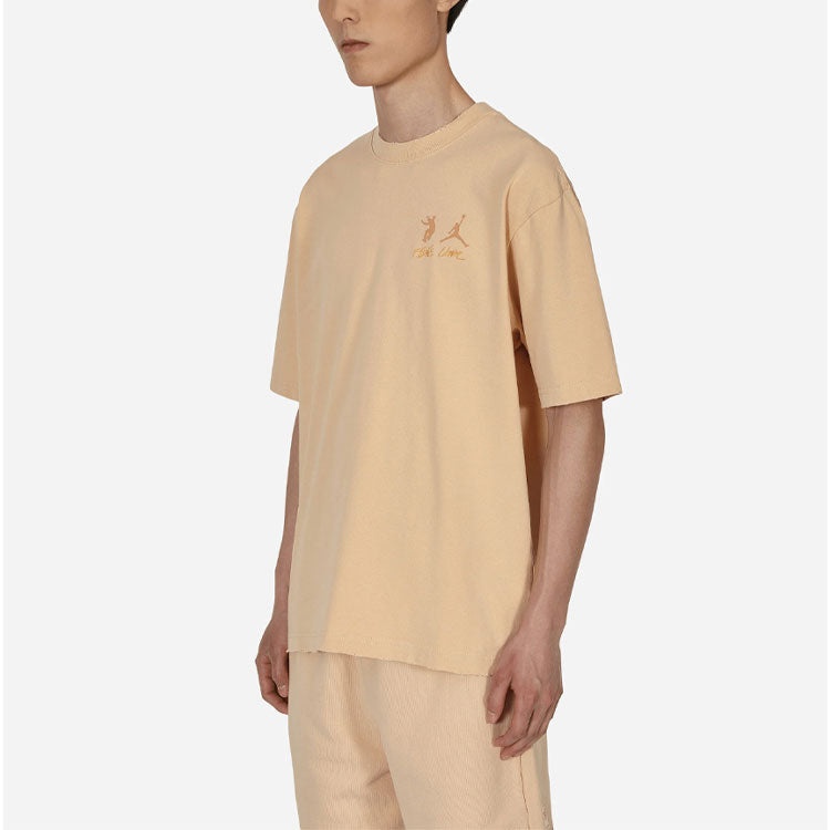 Air Jordan x union Crossover SS22 Solid Color Breathable Logo Round Neck Short Sleeve Asia Edition K - 5